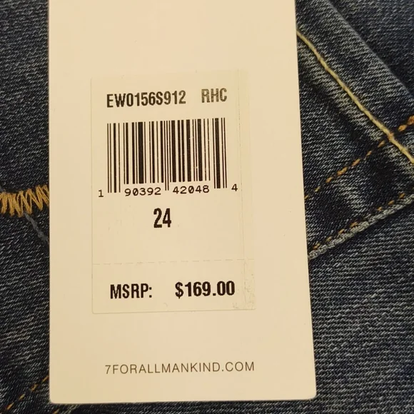 7 For All Mankind Tailorless Kimmie Bootcut Jeans NWOT - Picture 7 of 12